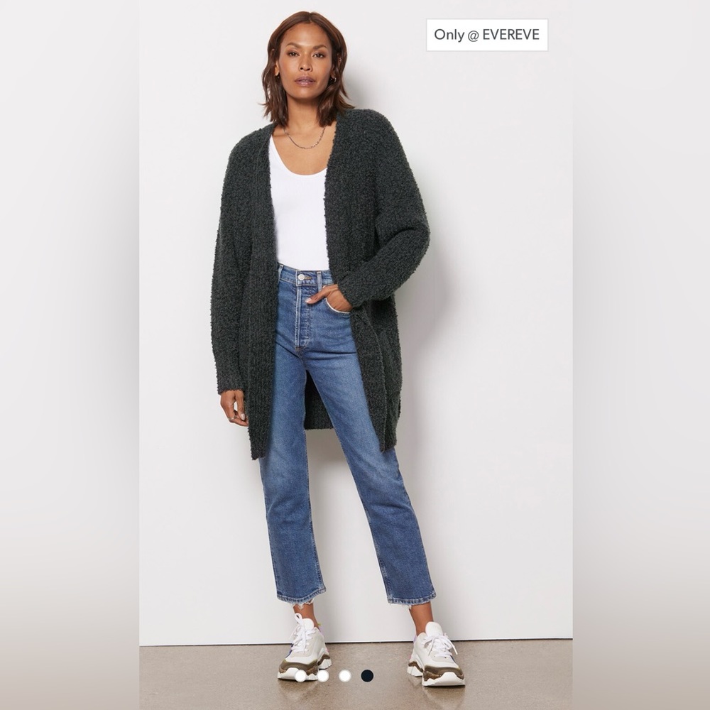 Evereve Hadley gray cardigan sweater S